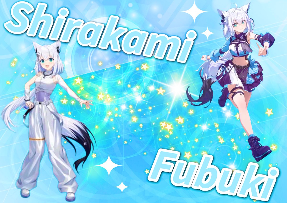 キービジュから切り抜いて フブちゃんの作ってみた(*´꒳`*) FES EXPO用