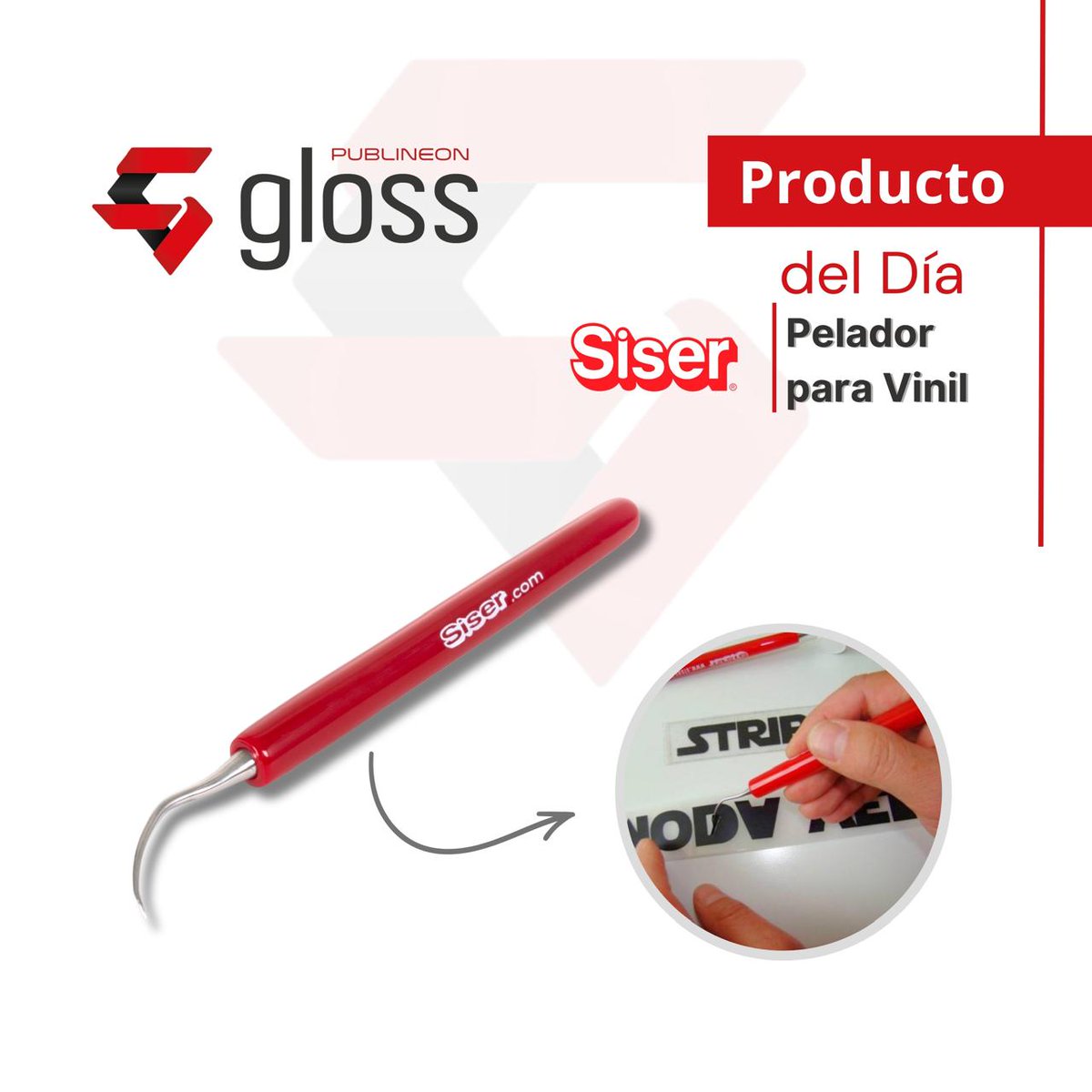 ambacril's tweet image. PELADOR DE VINIL
✅Precisión profesional para pelar vinil
✅Marca: Siser
✅Punta resistente y duradera
✅Perfecto para vinil textil y adhesivo
❤️🖤Gloss 
📍Ambato – Riobamba – Latacunga
🚚¡Envíos a todo el país!
#Pelador #siser #vinil