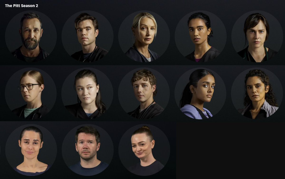 mohabbotology's tweet image. the pitt season 2 profile avatars are now live on hbo max!!