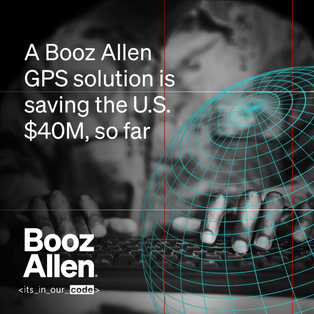 VPichRecruits's tweet photo. A #BoozAllen breakthrough is transforming how fast military’s GPS-guided systems are ready for the field. With our Mobile Cryptographic Initialization Capability (M-CIC), reprogramming that once took months now happens in days—saving $40 million to date. https://t.co/EUZHQsqRGA https://t.co/SiPkJxx1Yb