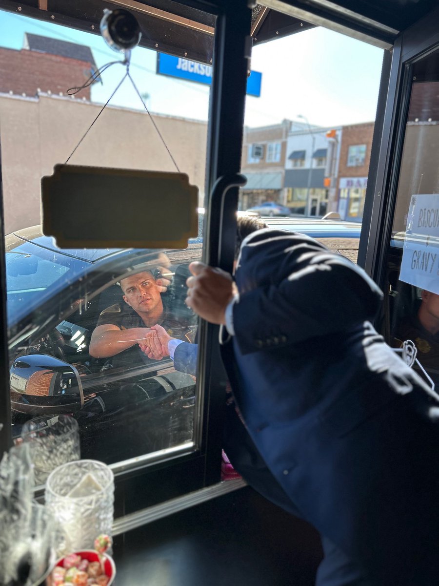 Coffee stop at Buffalo Beverage Co. in Bristow, OK and ran into one of Oklahoma’s finest.