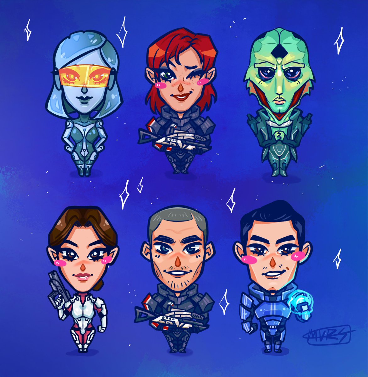 Mass Effect babies 💕 #MassEffect #fanart