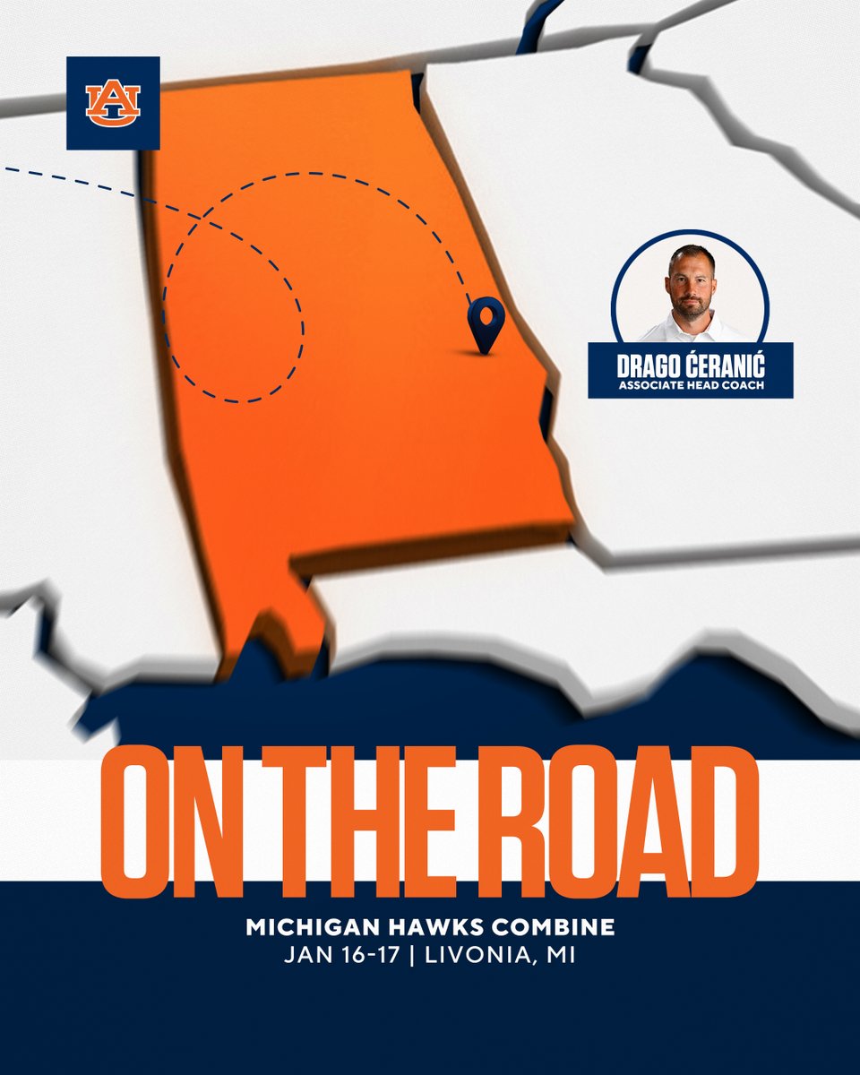 AuburnSoccer's tweet image. Coach Drago's headed up north in search of some elite talent 👀