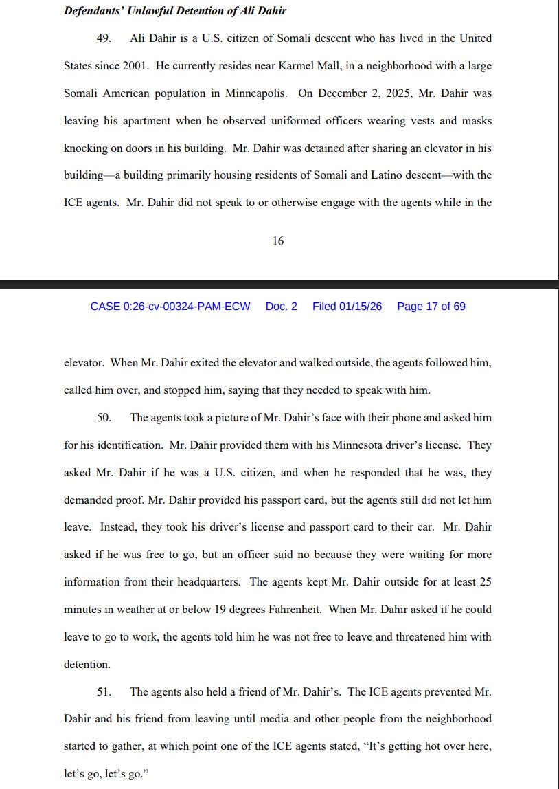 ReichlinMelnick's tweet image. Even worse, DHS agents are refusing to accept peoples' IDs and instead scanning them through imperfect biometric systems.

The ACLU just filed a lawsuit and has a chilling story of ICE not even accepting a passport card and detaining a citizen for 25 minutes after scanning him.