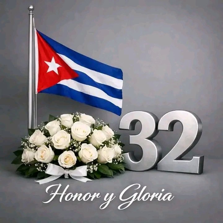 BandecFomento's tweet photo. Cuba recibe hoy  con respeto a los  32 héroes que perdieron la vida en tierra Venezolana
#CubaHonra 
#SanctiSpíritusEnMarcha 
#Fomento https://t.co/CpKhY944hr
