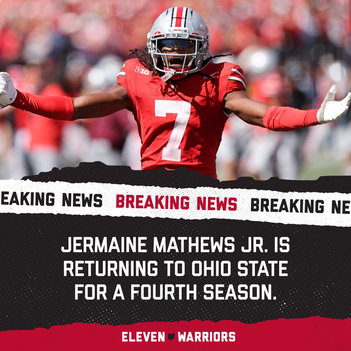 Jermaine Mathews Jr. is running it back.
elevenwarriors.com/ohio-state-foo…