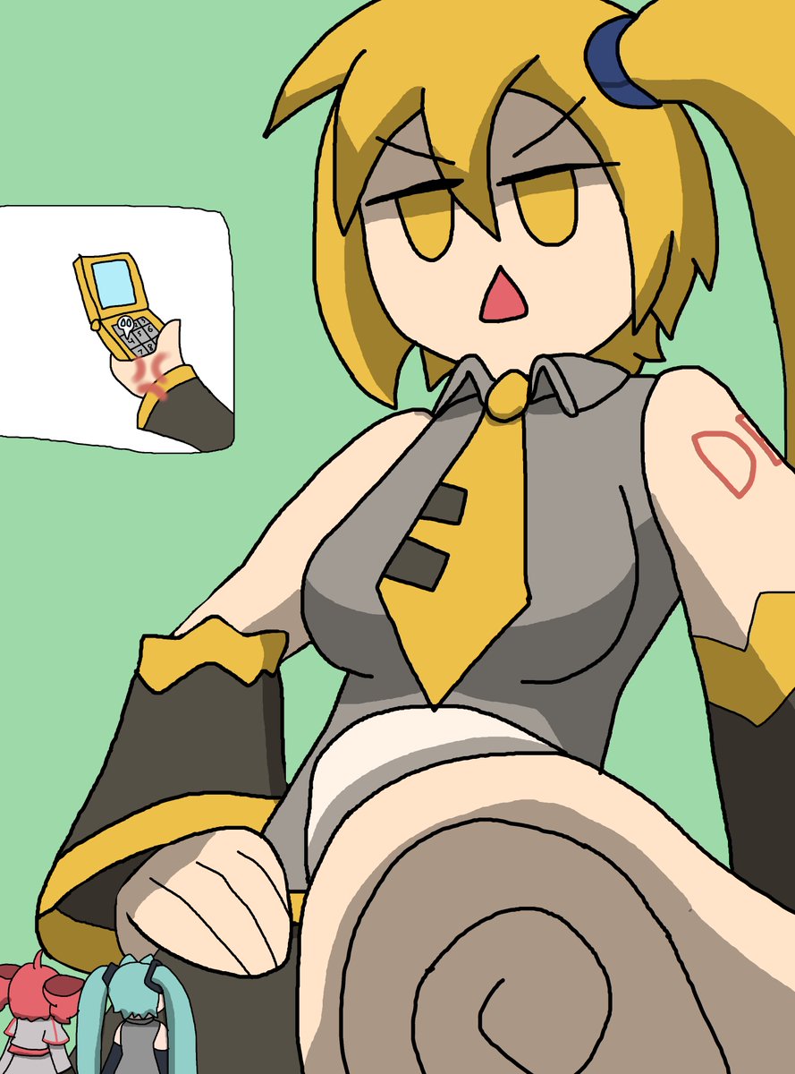 MicroGamerboi's tweet image. When is it Yellow's Time to Shine?

Don't worry Rin, I'm sure you'll get dedicated songs to you in no time.

Since I've been drawing #Vocaloids,  I figure I draw the iconic yellow one of the odd trio of Vocaloids people like to have in a group, Gummi.  #Miku #Teto #yellowmiku