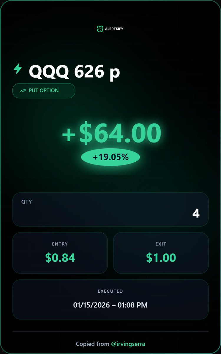 CarboneTommy's tweet photo. I was in back-to-back meetings all day, while copy trades executed automatically on my second monitor.

Made $203 today.

There is limited time left on the current payment plan, so if you want in before it is gone, now is the time.

Use my link, and I will personally set you up on a 1-on-1 call, so yours runs the same way.
https://t.co/ptfls8dgcK