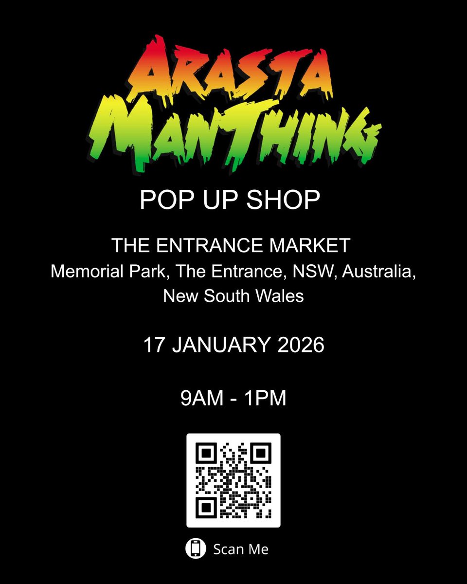 arastamanthing's tweet photo. POP-UP ALERT 🚨
ArastaManThing is coming to the @theentrancemarket tomorrow!

Expect limited-edition streetwear, 100% cotton comfort, and a whole vibe.

Come feel the fabric, try it on, and grab something you won’t find anywhere else.

Don’t miss it.

#arastamanthing #clothing https://t.co/gtOvyuOvpe