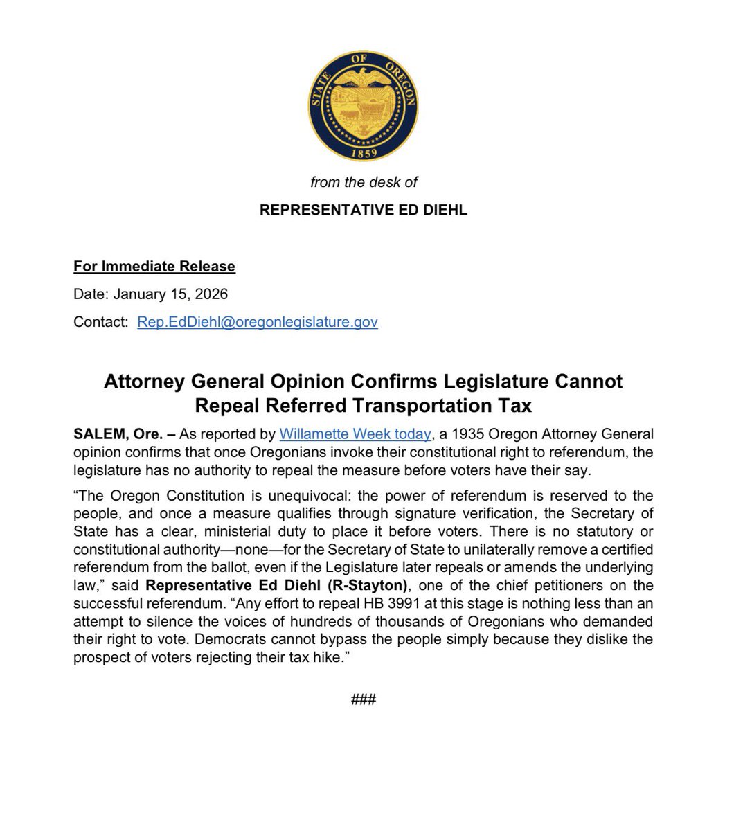 My press release: