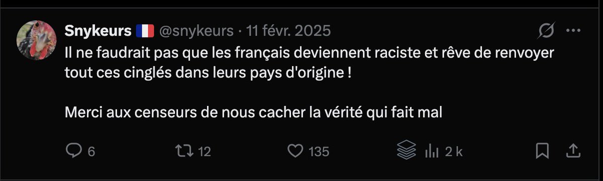 Nain_Portekoi's tweet image. Petit jeu du soir : voici un fait-divers de février 2025 et quelques-uns des commentaires des racistes de FdeSacréeCouche.
Et maintenant... allez voir dans la réponse l'identité du violeur dans le tweet ci-dessous.