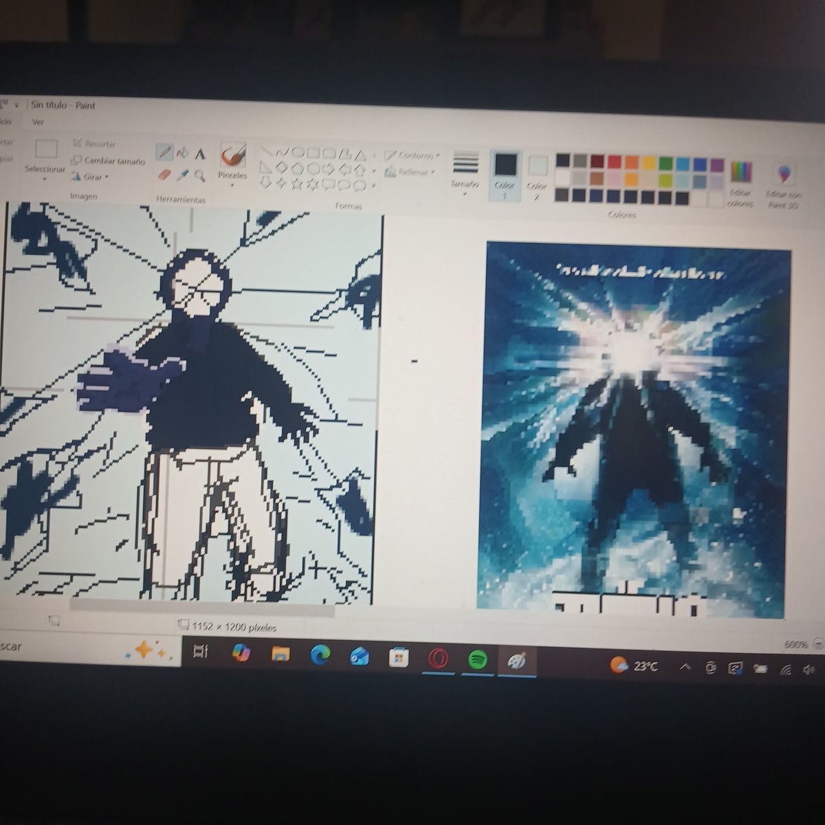 RigsMapache's tweet image. Andaba aburrido y me puse a hacer pixel art en paint. 
El coso

#pixelart