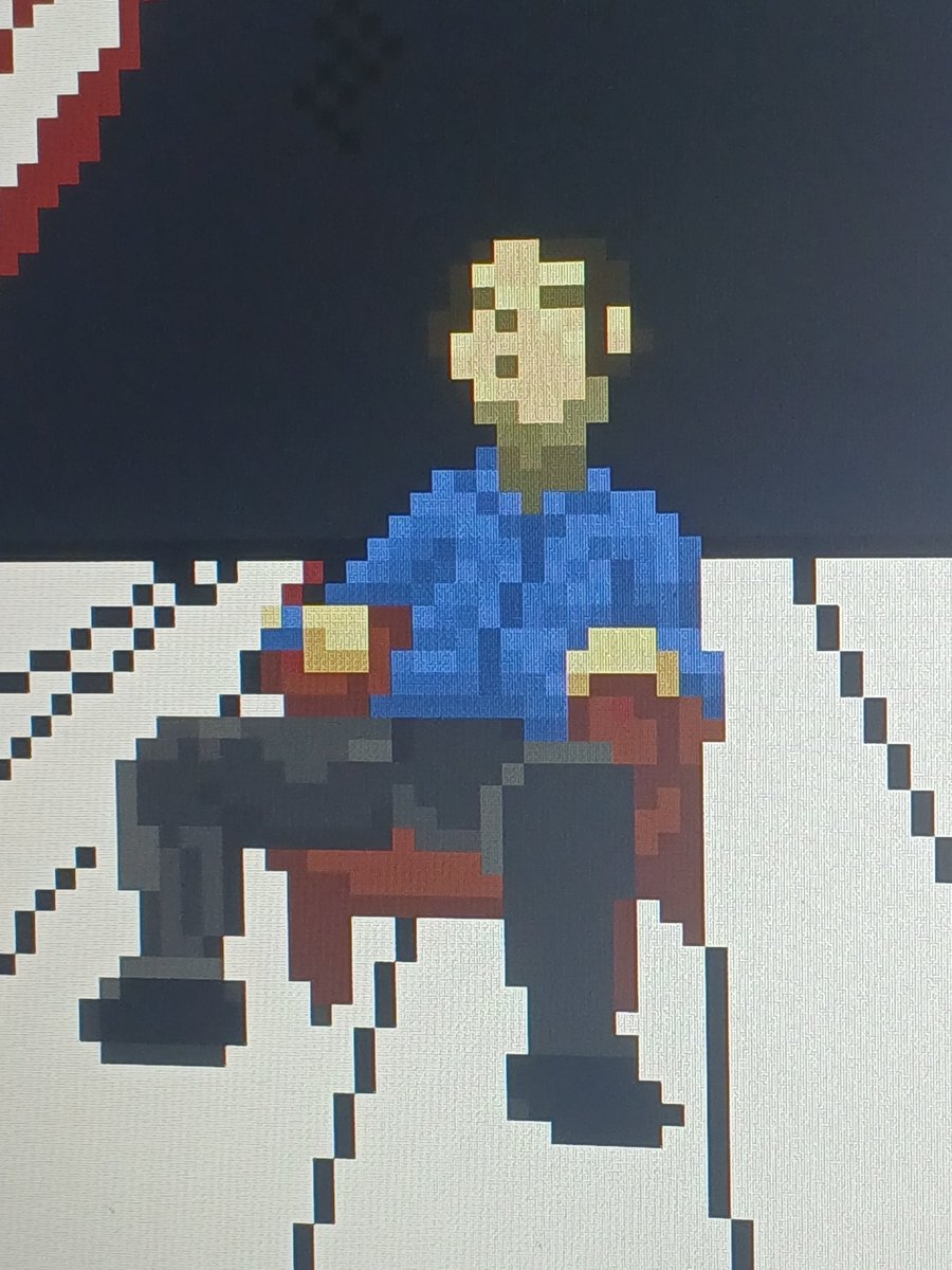 RigsMapache's tweet image. Andaba aburrido y me puse a hacer pixel art en paint. 
El coso

#pixelart