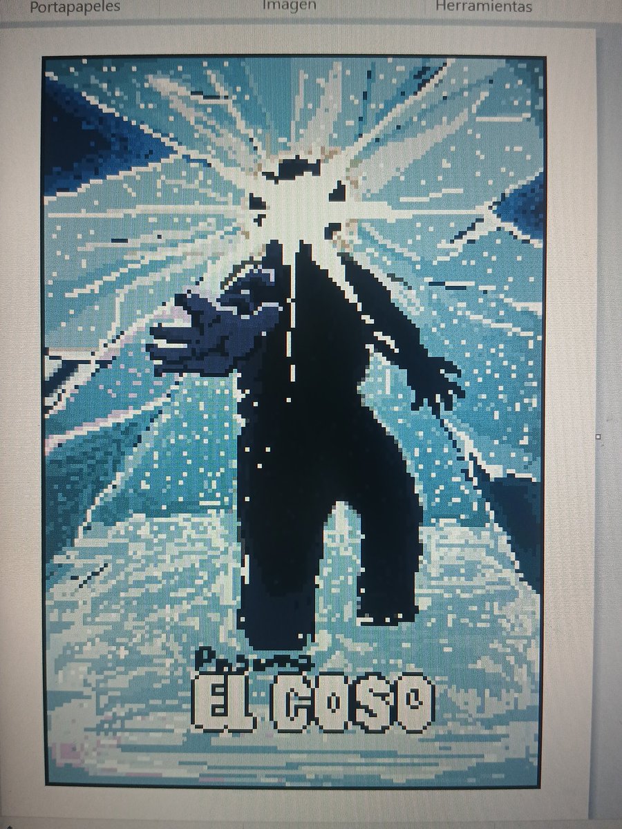 RigsMapache's tweet image. Andaba aburrido y me puse a hacer pixel art en paint. 
El coso

#pixelart