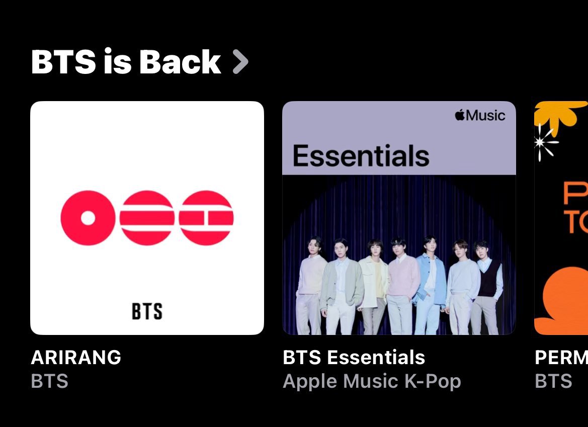 seokjinbit's tweet image. BTS is heavily promoting their comeback album ARIRANG on Apple Music

ARMY THIS IS A HUGE SIGN THAT WE NEED TO FOCUS JUST AS HARD ON APPLE MUSIC LIKE WE DO SPOTIFY