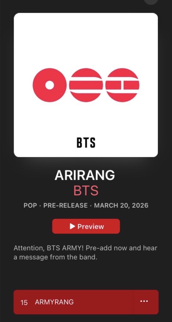 seokjinbit's tweet image. BTS is heavily promoting their comeback album ARIRANG on Apple Music

ARMY THIS IS A HUGE SIGN THAT WE NEED TO FOCUS JUST AS HARD ON APPLE MUSIC LIKE WE DO SPOTIFY