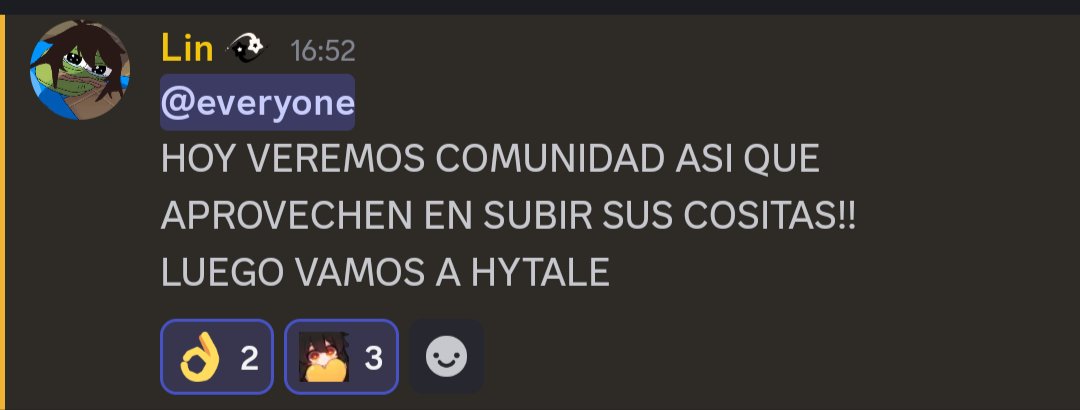 TheLinNews's tweet image. 🔵📢 Aviso de Discord!!!

Preparen sus cositas en comunidad SIGUIENDO LAS REGLAS🫵
Y preparense para ver más cráneos (???