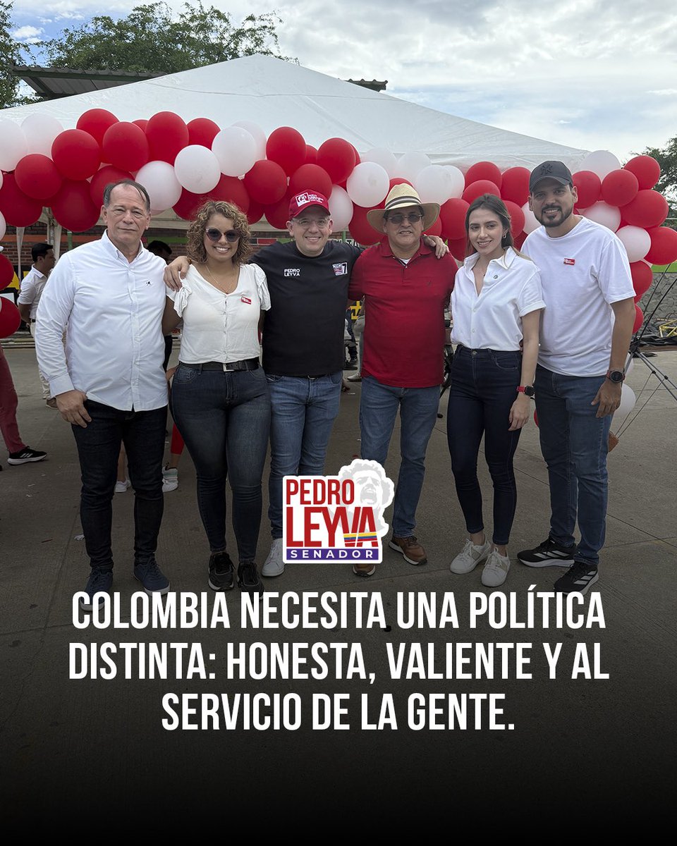 Pedro_Leyva's tweet image. Estoy aquí porque creo que la política se hace dando la cara, escuchando y cumpliendo.

Colombia necesita una forma distinta de hacer las cosas. 🚩🇨🇴

#PedroLeyva #NuevoLiberalismo #Senado
