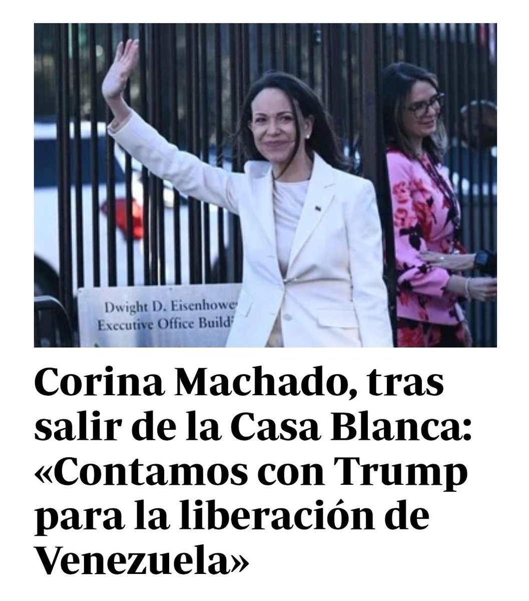 Le dieron el Premio Nobel de La Paz a la que se arrollida en la Casa Blanca con el que atacó militarmente su patria venezolana.