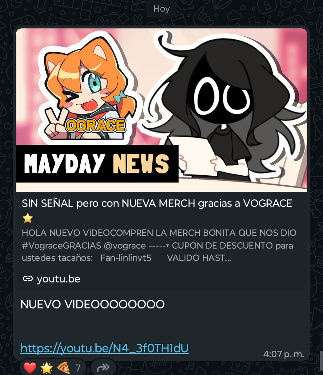 TheLinNews's tweet image. 💚🚨Nuevo mensaje en el canal de WhatsApp!!!

VAYAN A VERLO QUE HAY CHISME Y MERCH
2 × 1