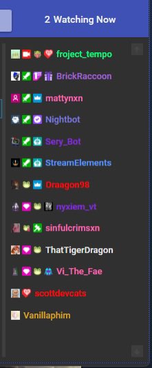 2 watching. Thanks twitch 🫩