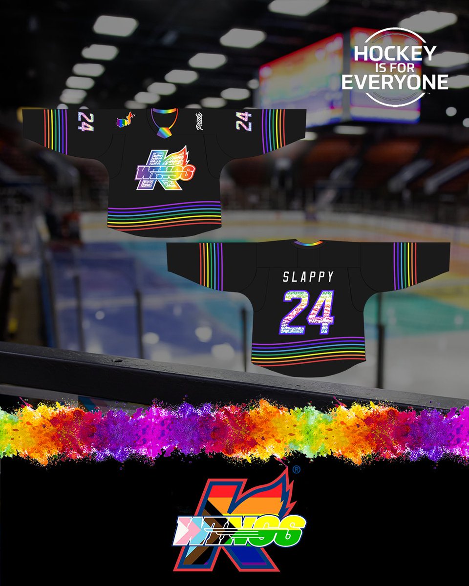 KalamazooWings's tweet image. Here's a 1st 👀 at tomorrow's jerseys for Rainbow Ice, presented by @unitedforscmi!  

All proceeds of the post-game jersey auction benefit our game-night partners' local initiatives.

🎟's 👉 bit.ly/3ZkYM6p
#hockeyisforeveryone #OwnTheIce