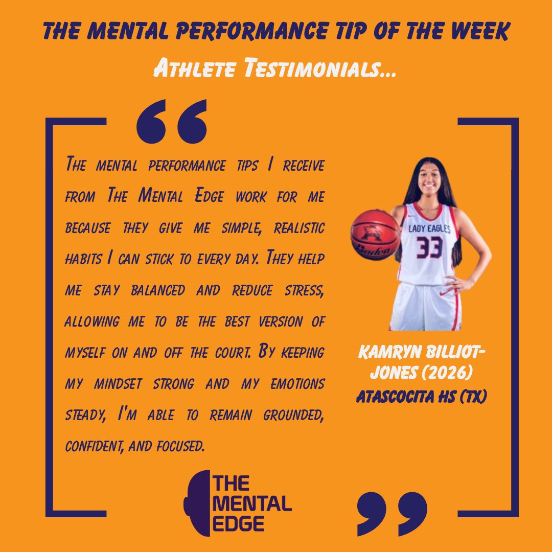 Wow, what a statement by Kamryn! I feel so blessed that we are able to help athletes like her in this way. You can join the movement for less than two dollars a month! - Jason