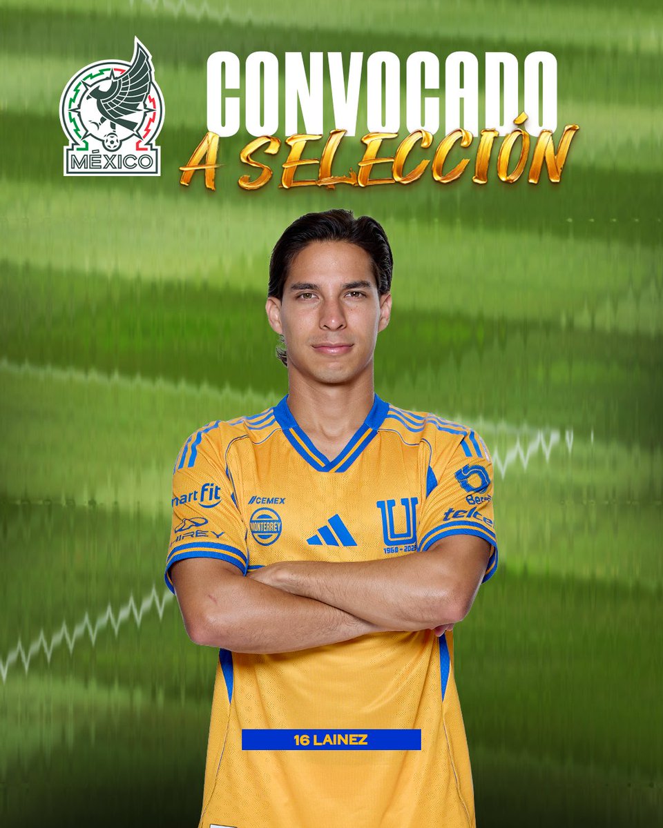 🟡🔵 #SeleccionadosTigres | Diego Lainez disputará con <a href="/miseleccionmx/">Selección Nacional</a> los partidos de preparación ante Panamá y Bolivia.

🇲🇽 ¡Venga, 'Factor'! ⚡️