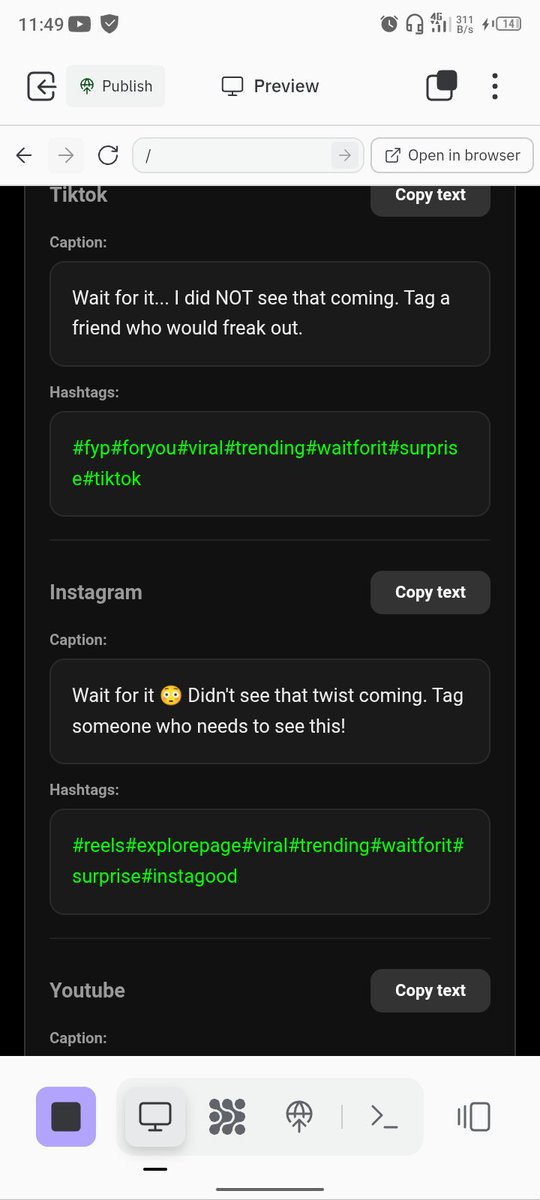 trylooped's tweet photo. Day 13 of building Looped 🚀

What I built today:
Tested the full workflow end-to-end and fixed bugs.

Why it matters:
A product isn’t real until everything works together.

Lesson learned:
Bug-fix days aren’t exciting, but they’re what turn a demo into a usable product. https://t.co/wTsmR1tUNm