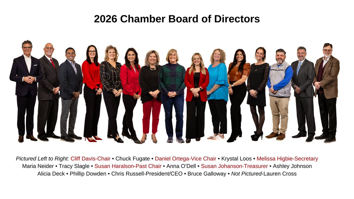 It’s an honor to serve as the Chair of the Ozark (MO) Chamber of Commerce Board of Directors. I serve alongside a fantastic group of individuals!