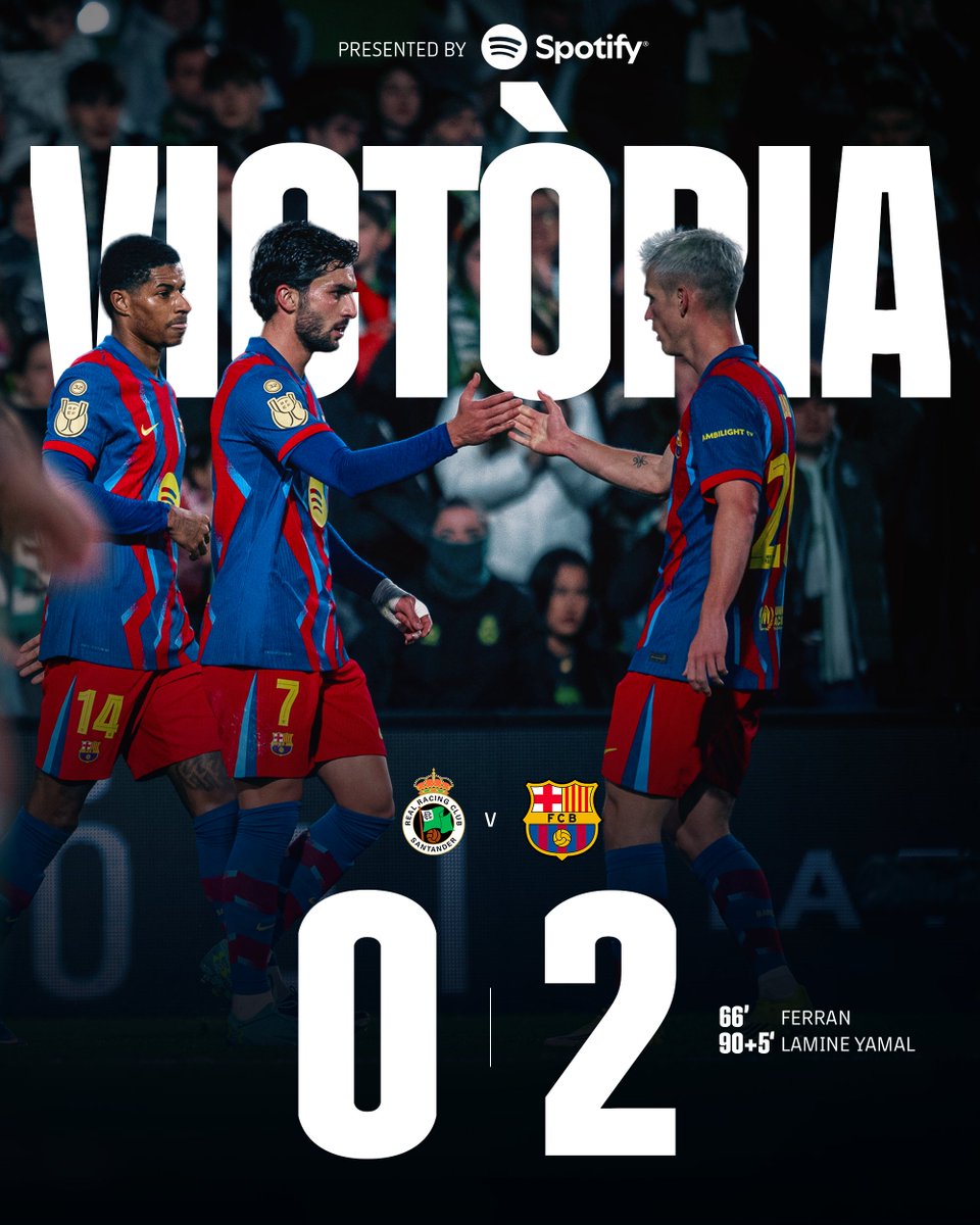 muth_06's tweet image. تعلم كيف تفوز يا وضيع🤫
برشلونة يفوز امام متصدر سغوندا سانتاندير🔥
لو لا غارسيا ولو لا مصيدة التسلل كنا خارجين لكن سواها شبابنا🔥
راح نواجه بالربع نهائي واحد من ذول:سوسيداد/اتلتيكو/بلباو/الباثيتي(نريده حتى نجلدهم مو مثل ذولاك الفريق)/بيتيس/الافيس/فالنسيا
فيسكا برسا💙❤️