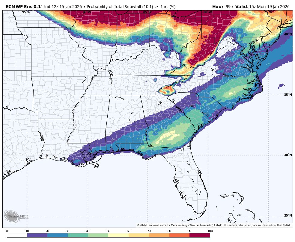 MaxVelocityWX's tweet image. SNOW remains possible across the Southeast on Sunday, with accumulating snow possible from the Florida Panhandle into the Carolinas.

Travel impacts are possible where accumulating snow occurs, but it remains uncertain if or where that will happen. Stay tuned!