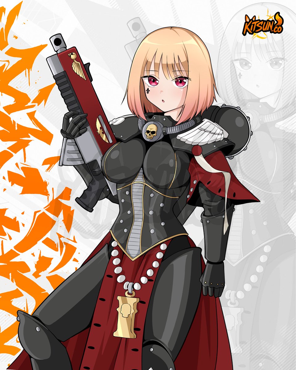 Marin Kitagawa x Warhammer stickers available tomorrow!
Art by <a href="/Nino_Simp/">Nino’s Dog</a> 
#warhammer40k #marinkitagawa #SonoBisqueDollWaKoiWoSuru