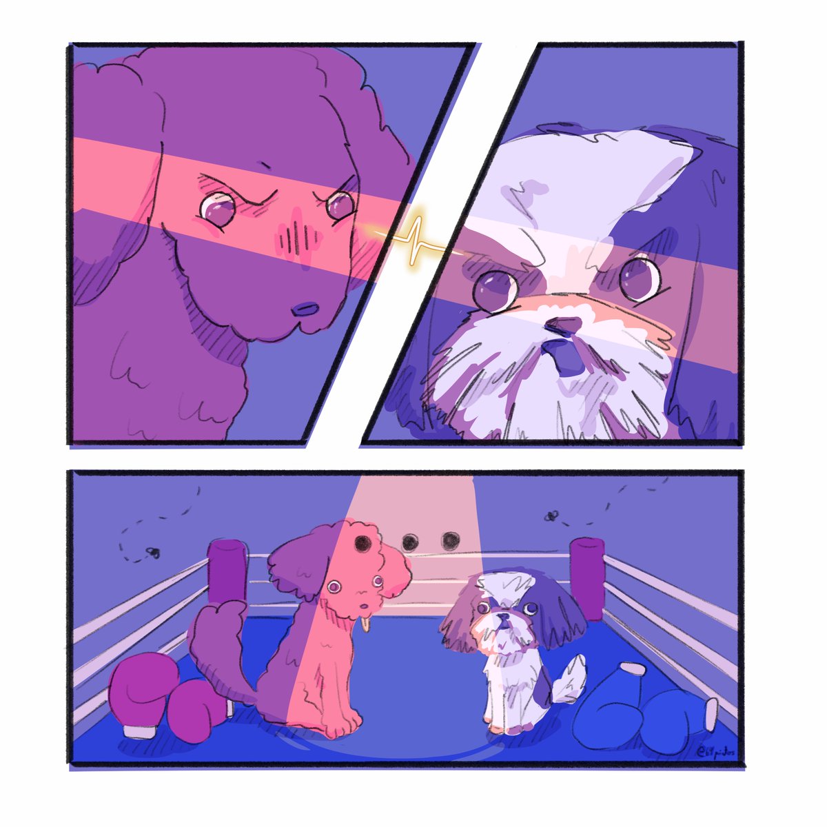 64printers's tweet image. mica vs coco🥊 
a clueless rivalry between two airheads