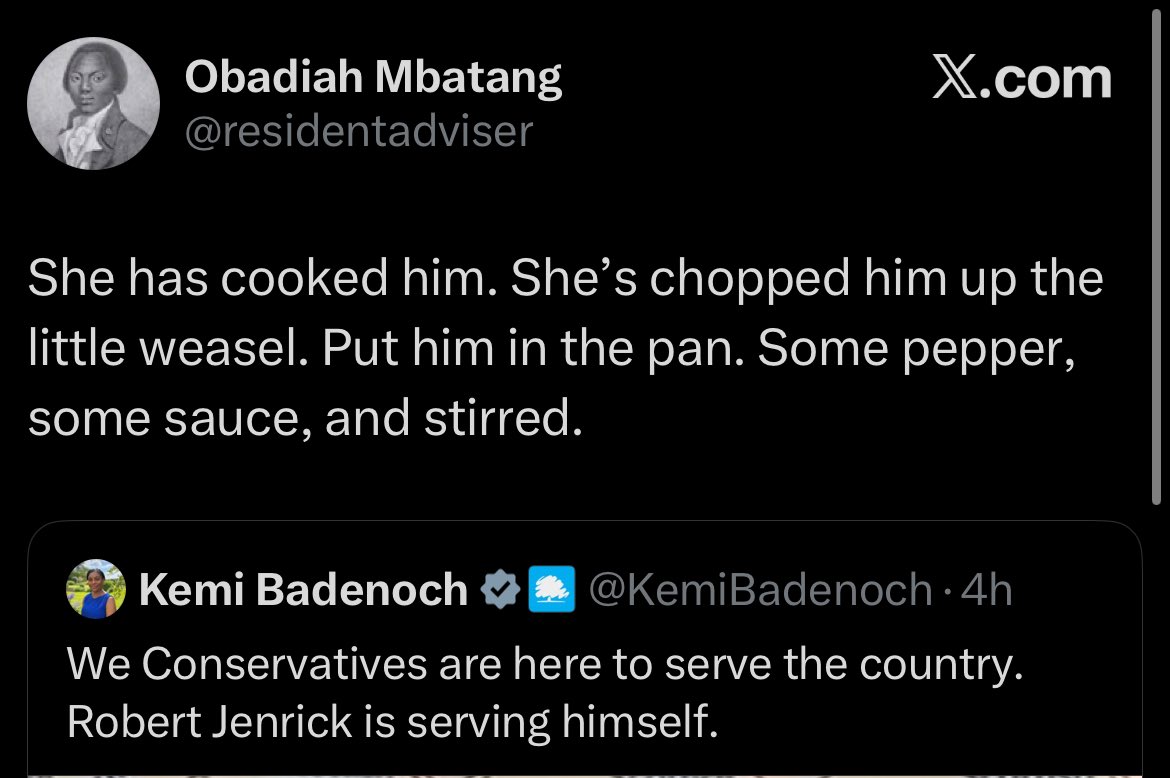 BovrilG's tweet image. She cook di man oooo