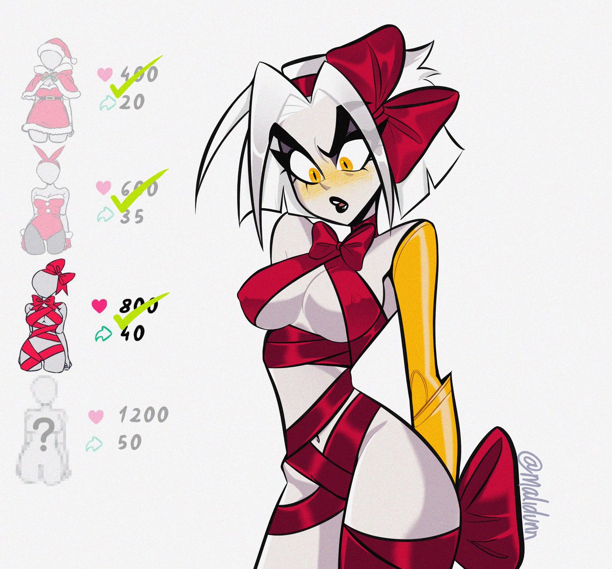 Malidunn_Art's tweet image. Third level of the challenge! The final one is almost achieved ✨❤️🔥 #HazbinHotel #Lute