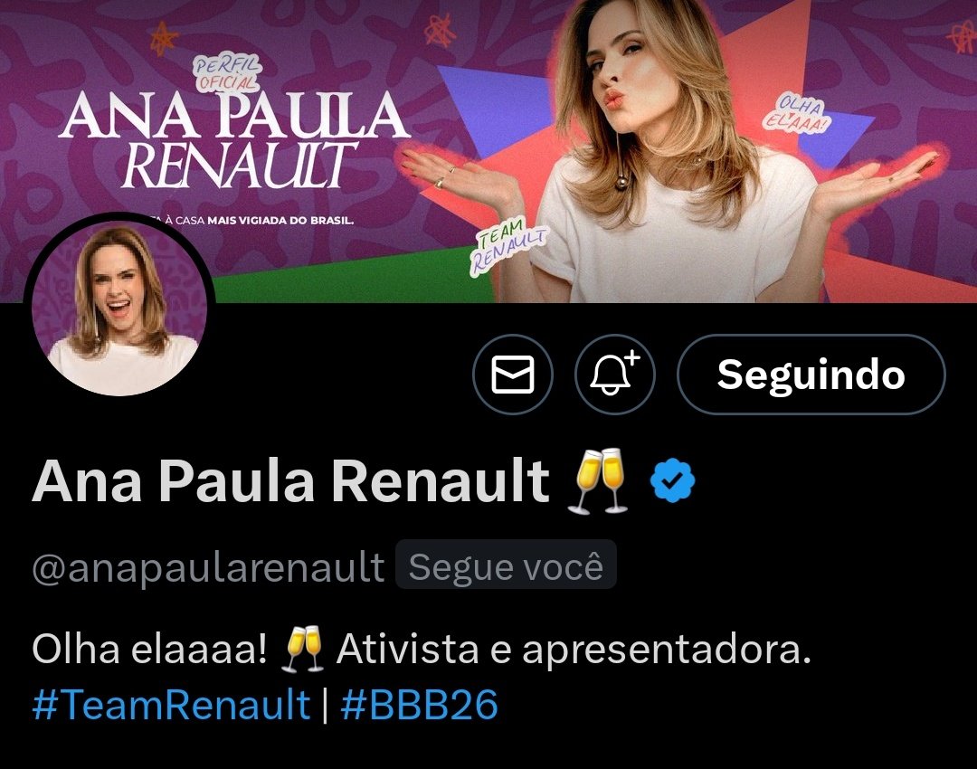2° CHAMADA DO FOLLOW! 🥂

Que não tem o follow do oficial da Ana vem de fav/rt e comente 'eu'. (Estarei mandando esse tweet direto para o adm)