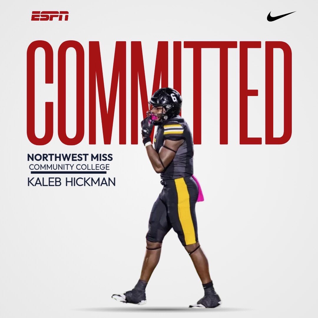 kaleb_hickman24's tweet image. 1000% COMMITTED @Coach_McCannHHS @CoachBLott @colinboone4 @TaylorJ_72 @CoachZKimble @PaigeAnders @HHS_TigersFB @NWCC_Football