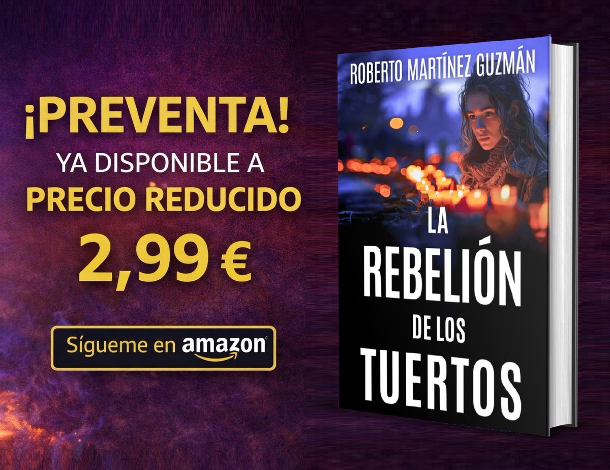 ¿RT?
Desde hoy, en preventa y a precio reducido, LA REBELIÓN DE LOS TUERTOS. Resérvalo desde ya en este enlace: rxe.me/16GRDK
O puedes seguirme en mi perfil de Amazon para más novedades: amzn.to/4qZ8rM3
Mil gracias.
#novelanegraycriminal #novelanegra #thriller