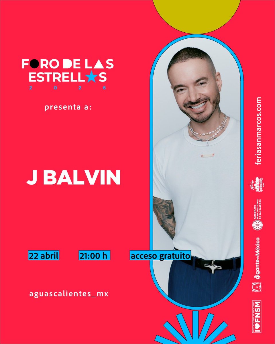 México, tenemos otra cita 🇲🇽 Aguascalientes, Feria de San Marcos, 22 de abril !! Va a estar CABRÓN⚡ 
Entrada gratuita