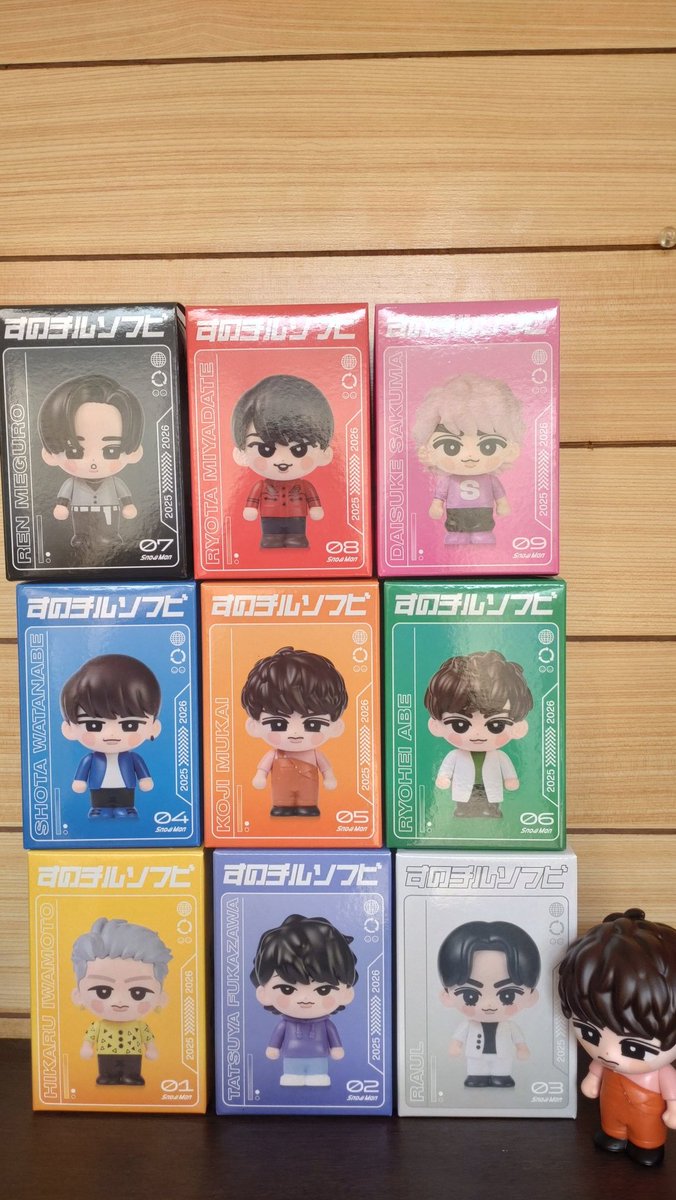 すのチルソフビの開封をし、お顔チェックと立つかのチェックをしました