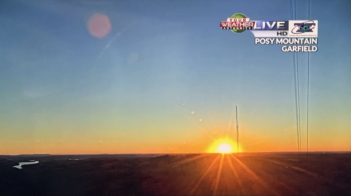 ANOTHER BEAUTY: Tonight’s sunset from Posey Mountain near the Garfield/Beaver Lake area. #TheGoodStuff