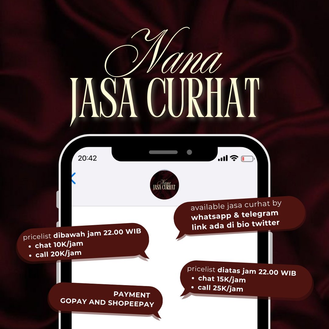 Nana || Jasa Curhat dan temen cerita🫶🏻 tweet media