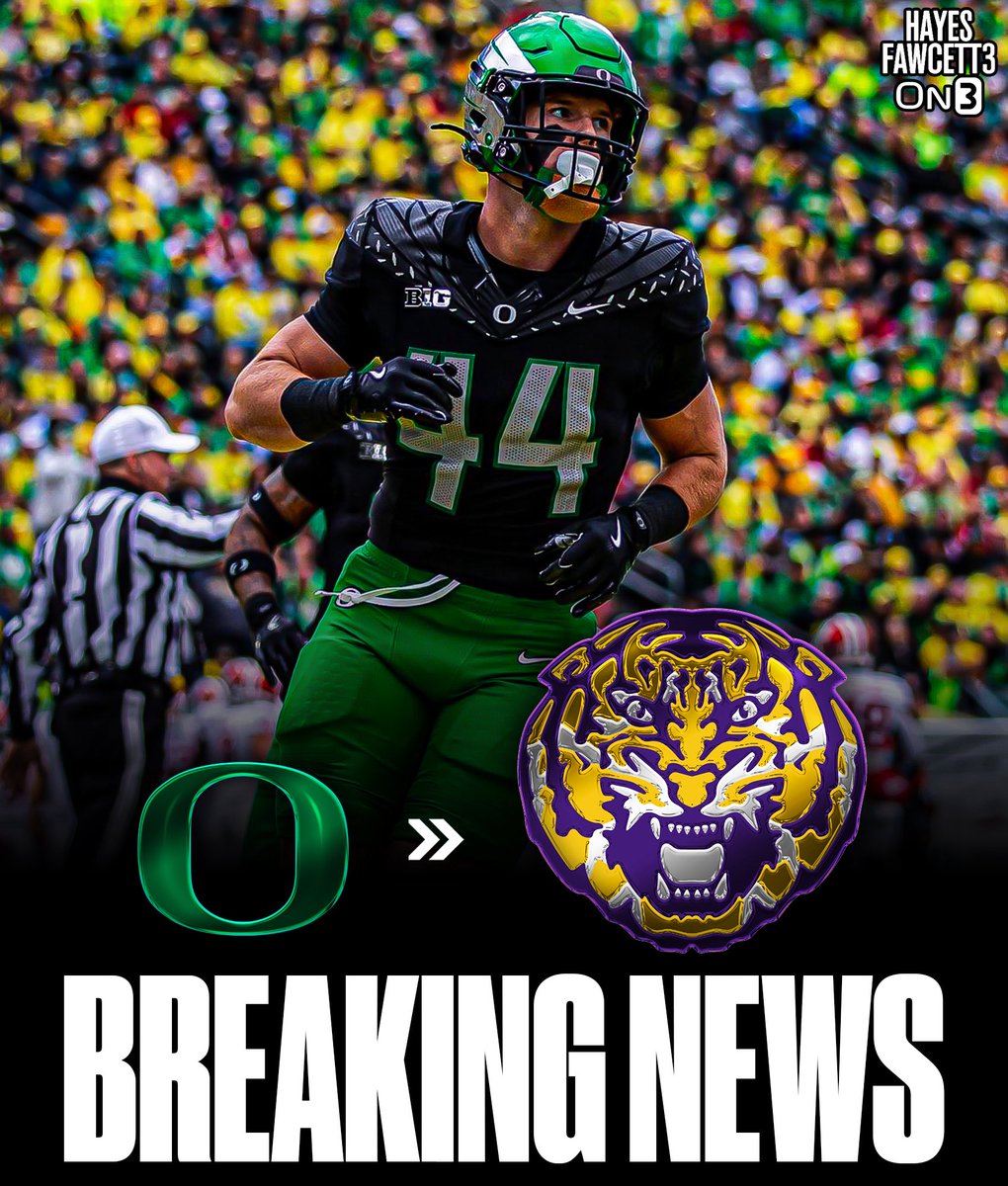 BREAKING: Oregon transfer TE Zach Grace has Committed to LSU, he tells <a href="/On3/">On3</a>

The 6’3 240 TE will have 2 years of eligibility left 

He totaled 100+ snaps on offense and special teams, appearing in every game this season for the Ducks

on3.com/transfer-porta…