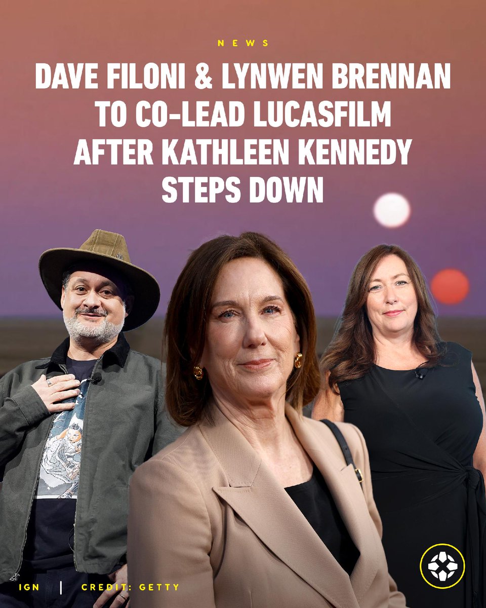 Dave Filoni and Lynwen Brennan are officially set to replace Kathleen Kennedy after the longtime head of Lucasfilm, the studio in charge of Star Wars and Indiana Jones, returns to a focus on producing. bit.ly/458OLwM
