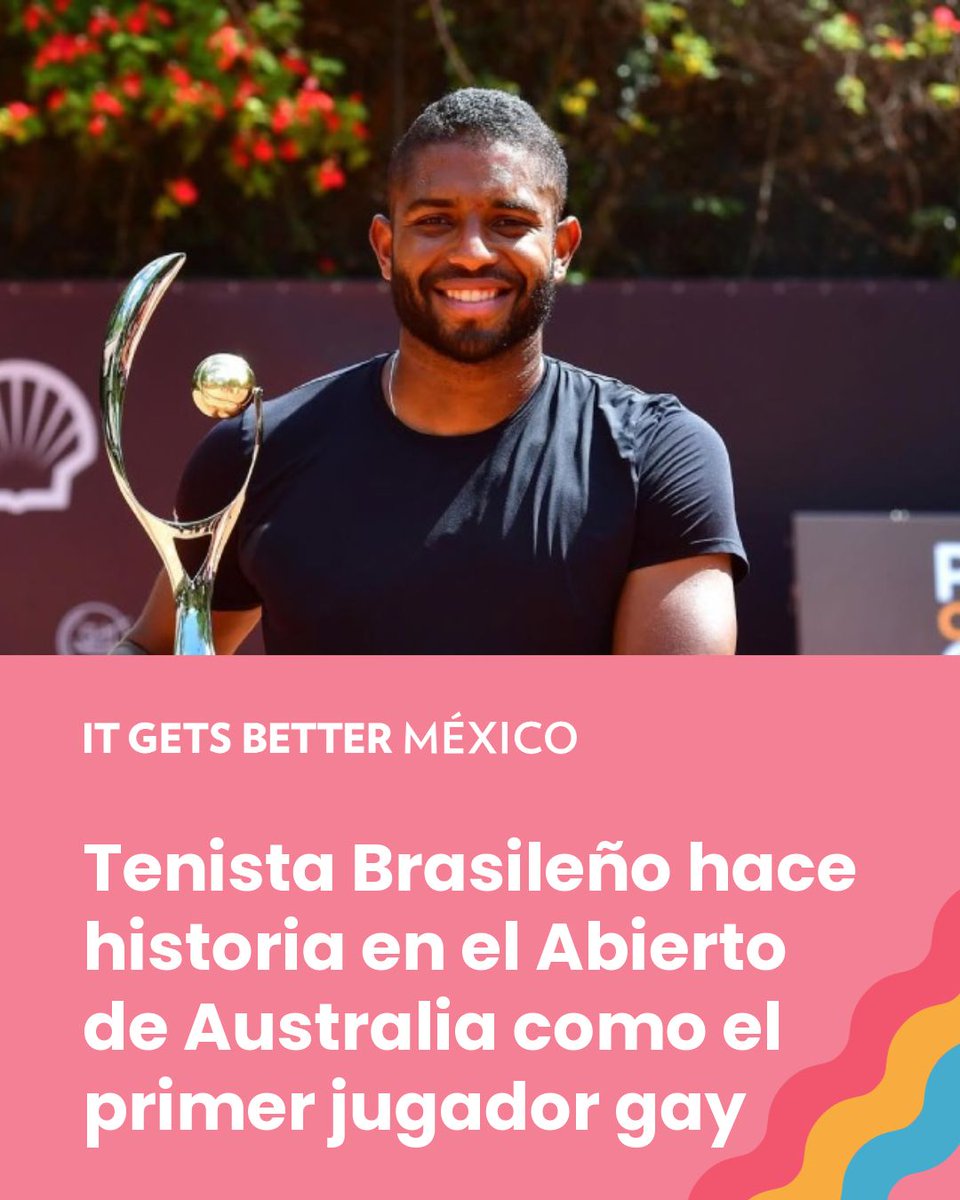 ItGetsBetterMx's tweet image. 🏳️‍🌈🎾 João Lucas Reis da Silva hace historia al ser el primer tenista abiertamente gay en disputar la qualy del #AustralianOpen. La visibilidad también transforma el deporte.

#ItGetsBetter #OrgulloLGBTQ