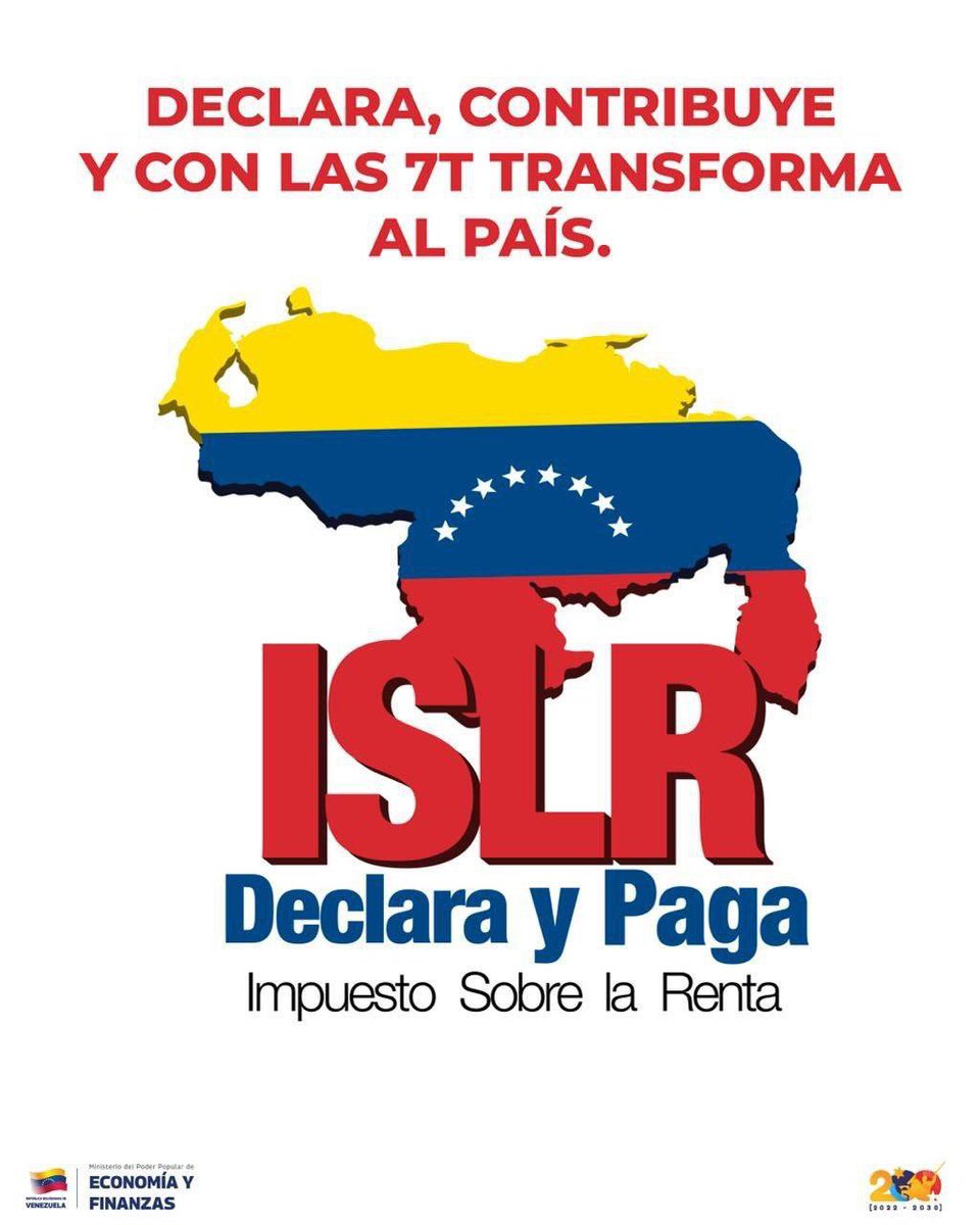 SENIAT INICIA LA DECLARACIÓN Y PAGO DEL IMPUESTO SOBRE LA RENTA (ISLR) 2026