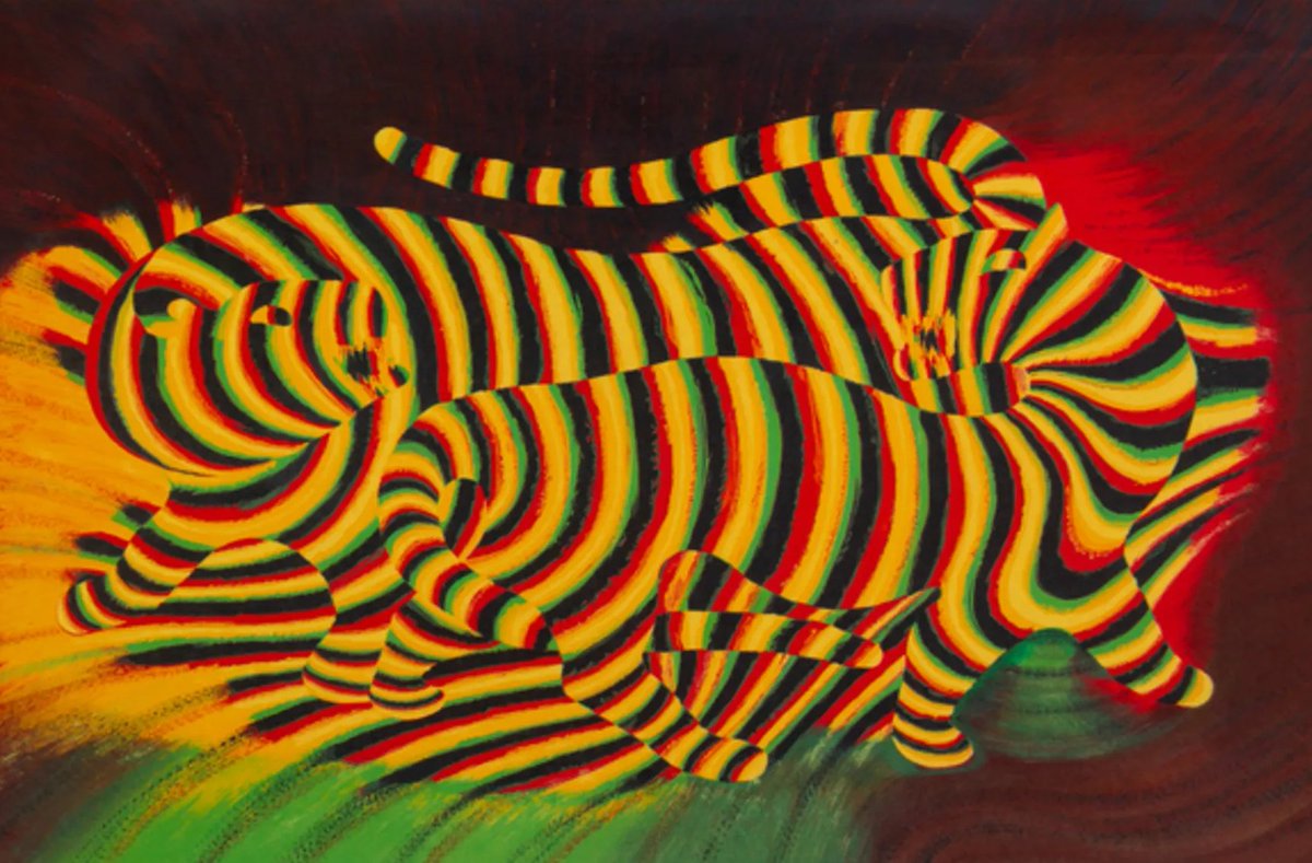 Victor Vasarely,Tigres, c. 1970