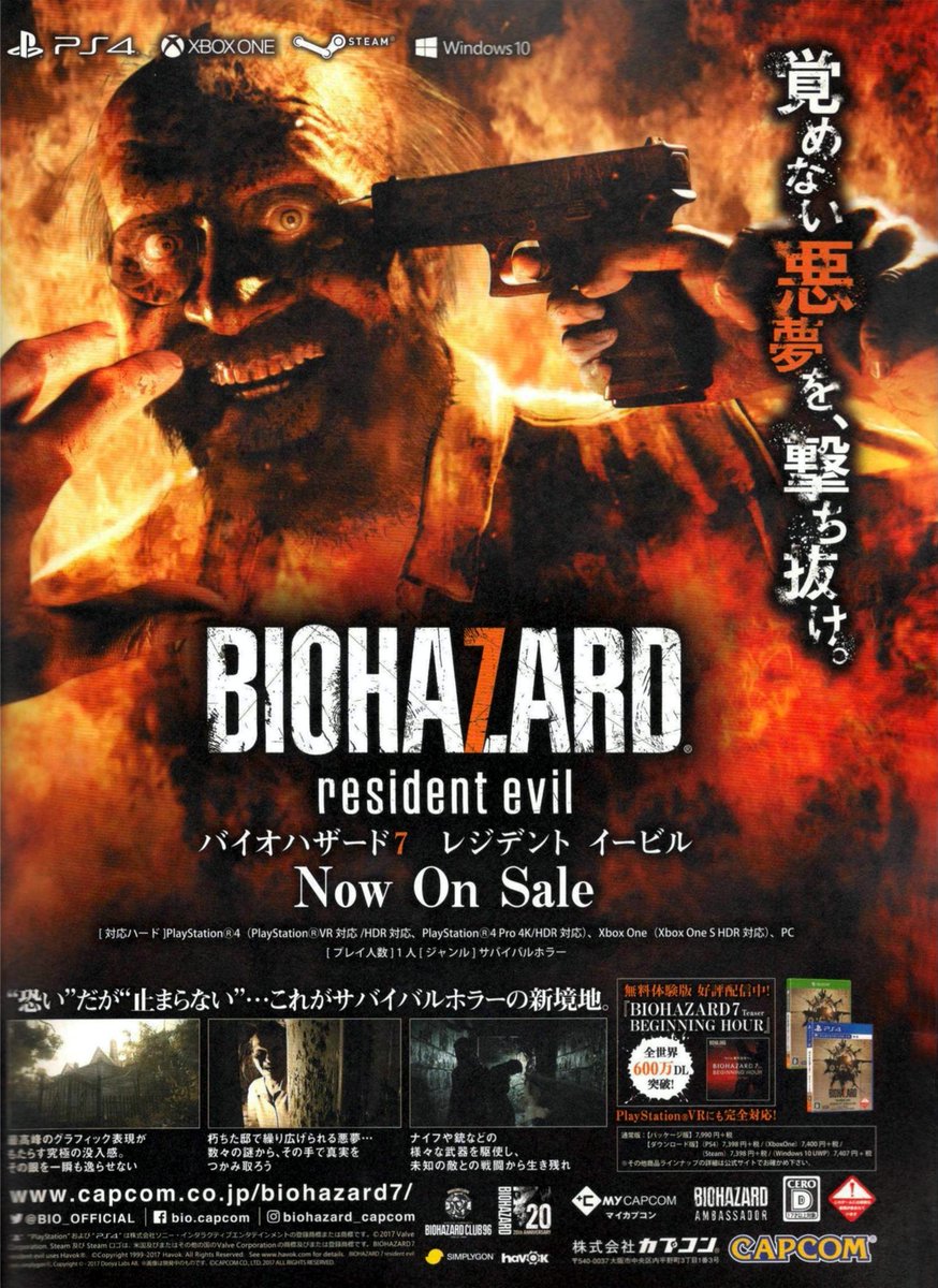I can't help but feel that Resident Evil 7 was the last RE game to be marketed well.