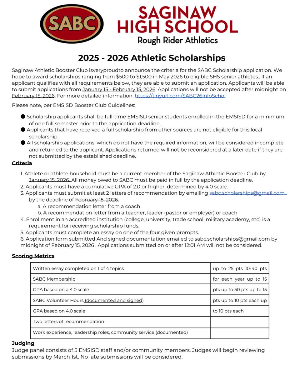RRSABC's tweet image. Scholarships are open!

forms.gle/8tJbTwZjAc7e5n…